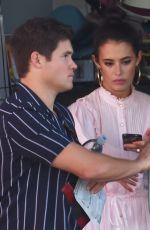 CHLOE BRIDGES and Adam Devine at a Gas Station in Hollywood 10/26/2019