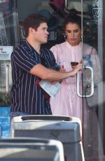 CHLOE BRIDGES and Adam Devine at a Gas Station in Hollywood 10/26/2019