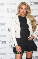 CHLOE CROWHURST at Natural History Museum Ice Rink Launch Party in London 10/22/2019