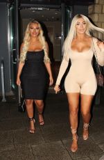 CHLOE FERRY and BETHAN KERSHAW Night Out in London 10/17/2019
