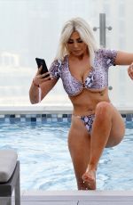 CHLOE FERRY in Bikini at a Pool in Dubai 10/16/2019