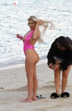 CHLOE FERRY in Swimsuit at a Beach in Dubai 10/19/2019