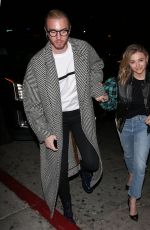 CHLOE MORETZ and Her Brother Trevor Arrive at a Private Louis Vuitton Dinner in West Hollywood 10/12/2019