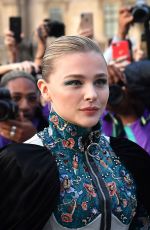 CHLOE MORETZ Arrives at Fashion Show in Paris 10/01/2019