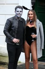 CHLOE ROSS on the Set of TOWIE Halloween Special 10/21/2019