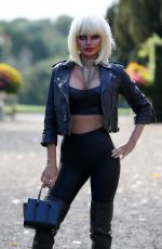 CHLOE SIMS on the Set of TOWIE Halloween Special 10/21/2019