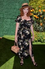 CHRISTINA HENDRICKS at Veuve Clicquot Polo Classic at Will Rogers State Park in Los Angeles 10/05/2019