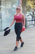 CHRISTINE MCGUINNESS Heading to a Gym in Wilmslow 10/23/2019