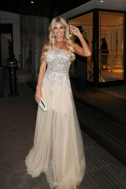 CHRISTINE MCGUINNESS Leaves Pride of Britain 2019 Awards in London 10/28/2019