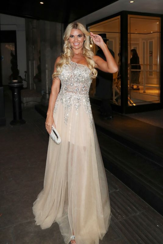CHRISTINE MCGUINNESS Leaves Pride of Britain 2019 Awards in London 10/28/2019