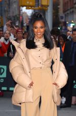 CIARA Arrives at Build Series in New York 10/30/2019