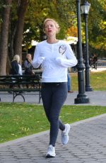CLAIRE DANES Out for Morning Jog in New York 10/26/2019