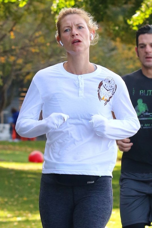 CLAIRE DANES Out for Morning Jog in New York 10/26/2019