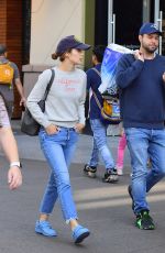 COBIE SMULDERS and Taran Killam Out at Disneyland 10/14/2019