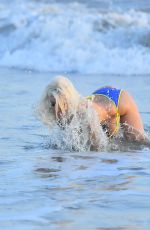 COURTNEY STODDEN in Bikini on the Beach in Malibu 10/23/2019