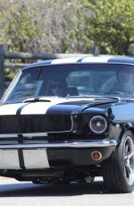 DAKOTA JOHNSON and Chris Martin Drive Out in a Vintage Shelby GT in Malibu 10/05/2019