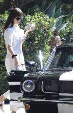 DAKOTA JOHNSON and Chris Martin Drive Out in a Vintage Shelby GT in Malibu 10/05/2019