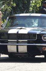 DAKOTA JOHNSON and Chris Martin Drive Out in a Vintage Shelby GT in Malibu 10/05/2019