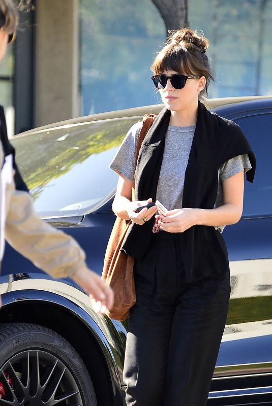 DAKOTA JOHNSON at Cha Cha Matcha in West Hollywood 10/08/2019