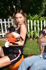 DELILAH and AMELIA HAMLIN Out with Their Dogs in Beverly Hills 10/14/2019