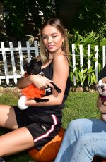 DELILAH and AMELIA HAMLIN Out with Their Dogs in Beverly Hills 10/14/2019