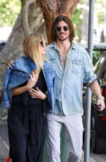 DELTA GOODREM and Matthew Copley Out for Breakfast in Sydney 10/17/2019