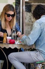 DELTA GOODREM and Matthew Copley Out for Breakfast in Sydney 10/17/2019