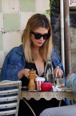 DELTA GOODREM and Matthew Copley Out for Breakfast in Sydney 10/17/2019