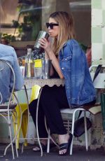 DELTA GOODREM and Matthew Copley Out for Breakfast in Sydney 10/17/2019