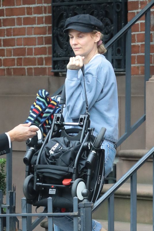 DIANE KRUGER Leaves Her Home in New York 10/06/2019