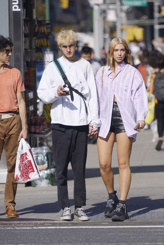 DUA LIPA and Anwar Hadid Out in New York 10/01/2019