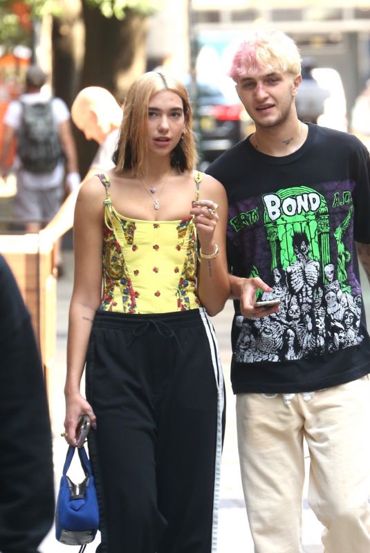 DUA LIPA and Anwar Hadid Out in New York 10/02/2019