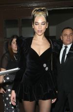 DUA LIPA Leaves Pride of Britain 2019 Awards in London 10/28/2019