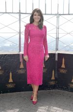 ELIZABETH HURLEY at Lighting Ceremony in Honor of Estee Lauder Breast Cancer Campaign in New York 10/01/2019