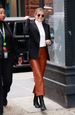 ELIZABETH OLSEN Aarrives at AOL Build in New York 10/08/2019