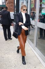 ELIZABETH OLSEN Aarrives at AOL Build in New York 10/08/2019