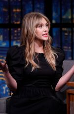 ELIZABETH OLSEN at Late Night with Seth Meyers 10/09/2019