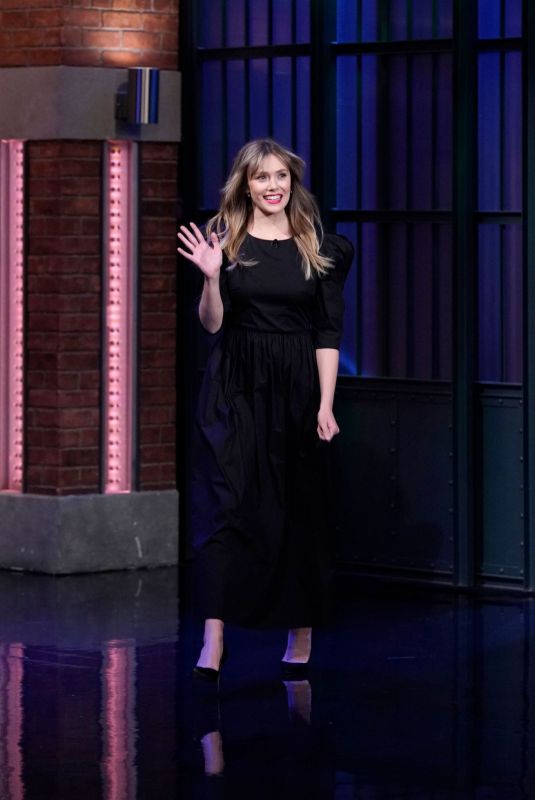 ELIZABETH OLSEN at Late Night with Seth Meyers 10/09/2019