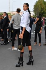 ELLA BALINSKA at Prada Fashion Show in Milan 09/18/2019