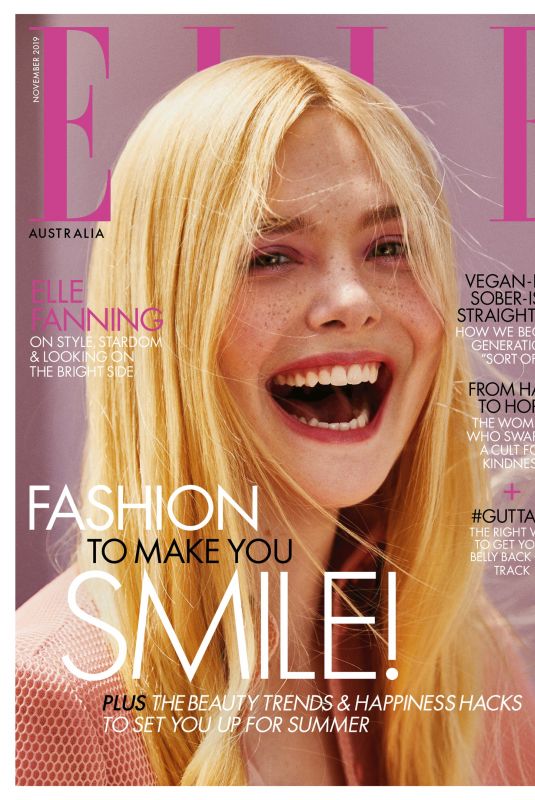 ELLA FANNING for Elle Magazine, Australia November 2019