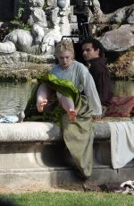 ELLA FANNING on the Set of The Great at Royal Palace of Caserta 10/23/2019