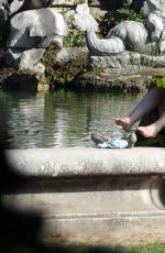 ELLA FANNING on the Set of The Great at Royal Palace of Caserta 10/23/2019
