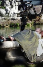 ELLA FANNING on the Set of The Great at Royal Palace of Caserta 10/23/2019