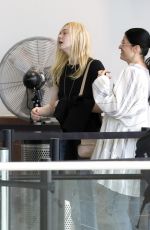 ELLE FANNING at Los Angeles International Airport 10/01/2019