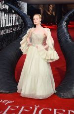 ELLE FANNING at Maleficent: Mistress of Evil Premiere in London 10/09/2019