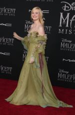 ELLE FANNING at Maleficent: Mistress of Evil Premiere in Los Angeles 09/30/2019