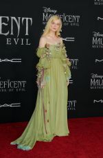 ELLE FANNING at Maleficent: Mistress of Evil Premiere in Los Angeles 09/30/2019