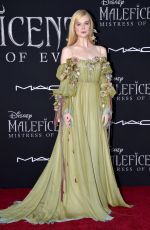 ELLE FANNING at Maleficent: Mistress of Evil Premiere in Los Angeles 09/30/2019