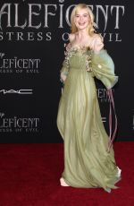 ELLE FANNING at Maleficent: Mistress of Evil Premiere in Los Angeles 09/30/2019
