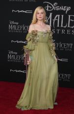 ELLE FANNING at Maleficent: Mistress of Evil Premiere in Los Angeles 09/30/2019